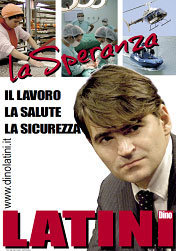 Il manifesto elettorale dell'avvocato Dino Latini